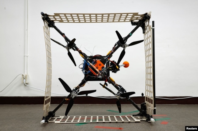 A view of the transporter drone developed by Mobile Robotics Lab at Seoul National University of Science and Technology (Seoul Tech) in Seoul, South Korea, October 10, 2024. (REUTERS/Kim Soo-hyeon)