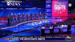 Venezuela, tema del debate de precandidatos demócratas