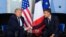 Serok Donald Trump û Emmanuel Macron, di dema Hilcivîna G7 li Evian, navenda  rojhilatê Frensayê Hezîran 15, 2026.