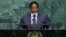Joseph Kabila, president of the Democratic Republic of the Congo, addresses the 72nd General Assembly at U.N. headquarters in New York, Sept. 23, 2017.