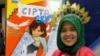 Rizka Raisah Fatimah Ramli di UNICEF, New York. (Foto: VOA Indonesia)