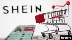 中国快时尚零售商Shein在手机app上的购物单和购物车
