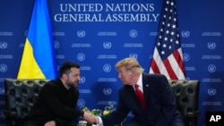 Serokê Amerîka Donald Trump û Serokê Ukrayna Volodymyr Zelenskyy, 22 Îlon, 20026.