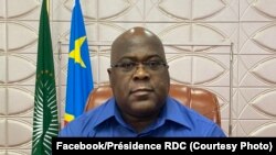 Perezida Félix Tshisekedi atangaza ingingo zafashwe kubera umugera wa Corona i Kinshasa, kw'italiki 18/03/2020.