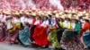 Participants in historical costumes attend the celebrations to mark the 114th anniversary of the Mexican Revolution, in Mexico City, Mexico, Nov. 20, 2024. 