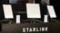 FILE - Starlink satellite antennas are shown at an international trade show on Aug. 31, 2023, in Berlin, Germany. Elon Musk said on Oct. 28 that Starlink will support some communication links in Gaza.