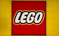 A logo of the Danish toy manufacturer 'LEGO' pictured in Berlin, May 6, 2019.
