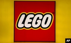 A logo of the Danish toy manufacturer 'LEGO' pictured in Berlin, May 6, 2019.