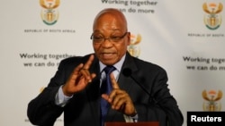 South Africa President Jacob Zuma in Pretoria, May 30, 2013