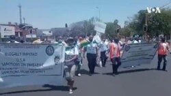 Anti-Sanctions Protest Outside United States Embassy in South Africa