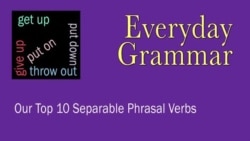 Everyday Grammar Introducing Phrasal Verbs Q2