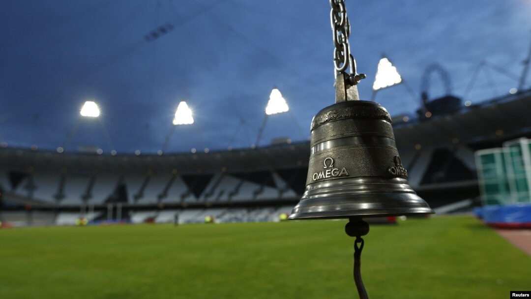 Lonceng pada Stadion Olimpiade di London yang menandai dimulainya kompetisi. (Photo: Reuters/Eddie Keogh)