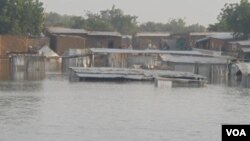 Un quartier de N'Djaména sous les eaux (octobre 2012) 