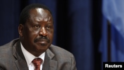 Kenya's Prime Minister Raila Odinga at the U.N. headquarters in New York, September 24, 2011. 