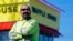 Photo taken on April 28, 2018, in Nashville, Tenn., shows Chuck Cordero standing at the Waffle House where four people were shot and killed. 