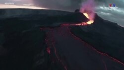 Անօդաչու սարքը նկարահանել է իսլանդական հրաբխի ժայթքման պահը