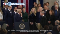 VOA60 World - Trump sworn in as 47th president of the United States