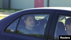 FILE - Former Guantanamo Bay detainee David Hicks, an Australian, leaves Yatala Prison, Adelaide, Dec. 29, 2007.