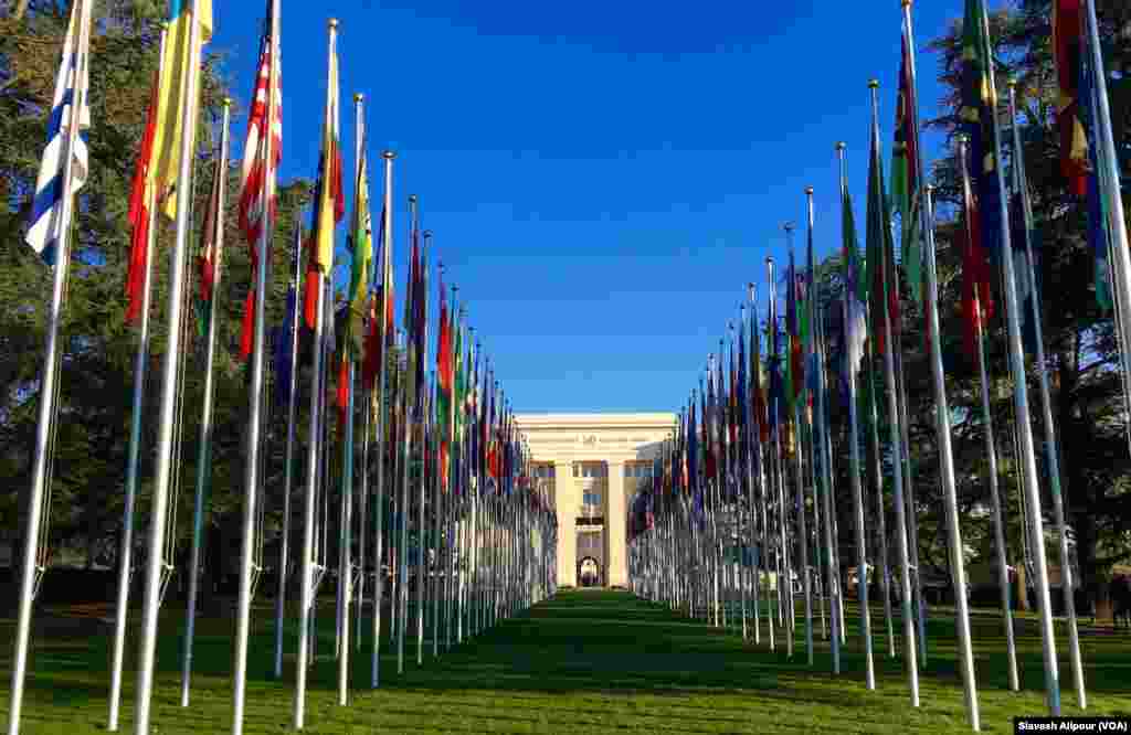 ساختمان سازمان ملل متحد در شهر ژنو 
