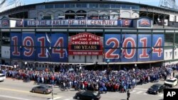 El diamante de Chicago cumple cien años de historia, desde su fundación en 1914, el año de la Primera Guerra Mundial.