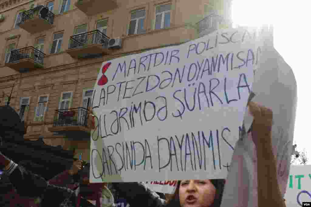 Bakıda 8 Marş feministlər aksiyası