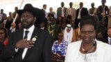 South Sudan President Salva Kiir and first lady Mary Ayen Mayardit. (L. Lomayat/South Sudan president's office)