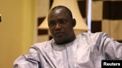 Adama Barrow à Banjul, en Gambie, le 12 décembre 2016.