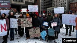 Protest podrške studentima u Bostonu