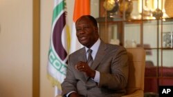 Alassane Ouattara, le président sortant réélu de la Côte d'Ivoire