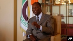 Le président ivoirien Alassane Ouatarra