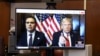 US President-elect Donald Trump appears remotely for a sentencing hearing in front of Judge Juan Merchan in the criminal case in which he was convicted on charges involving hush money, at NY Criminal Court in in New York, Jan. 10, 2025.