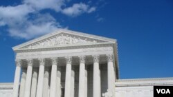 The US Supreme Court, Washington DC. (VOA)