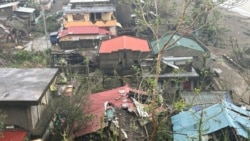 Rumah-rumah rusak akibat Topan Man-yi di Viga, Provinsi Catanduanes, timur laut Filipina Minggu, 17 November 2024. (MDRRMO Viga Catanduanes via AP)