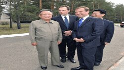 조선중앙통신의 북-러 정상회담 보도사진