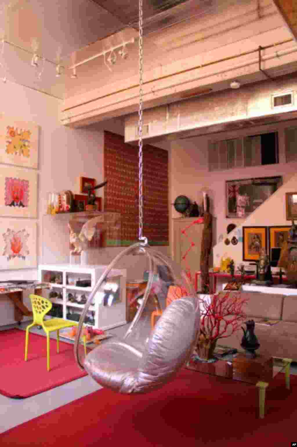 Scenes from his studio…
