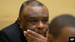 Mantan Wapres Kongo, Jean-Pierre Bemba pada persidangan di ICC di Den Haag, Belanda (foto: dok).