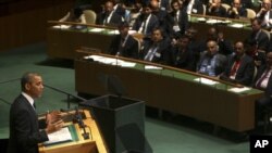 Tổng thống Obama đọc diễn văn tại hội nghị thường niên lần thứ 67 của Đại hội đồng Liên hiệp quốc 