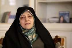 FILE - Iranian Vice President Masoumeh Ebtekar gives an interview to The Associated Press, in Tehran, Iran, Feb. 14, 2013.
