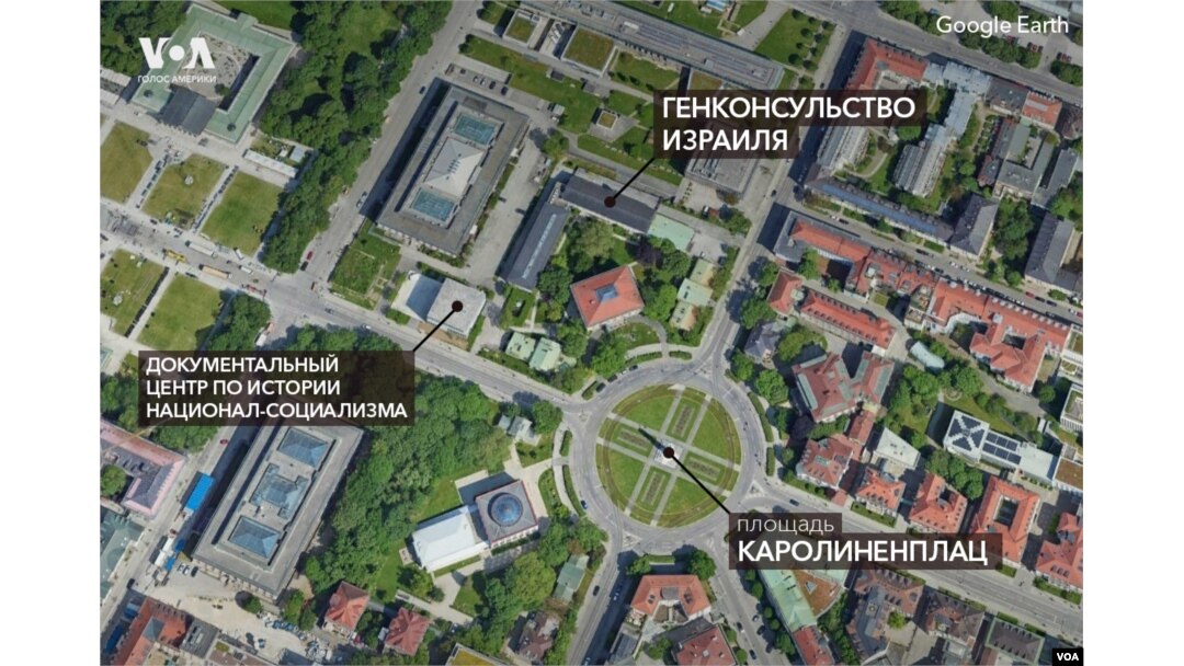 Район стрельбы в центре Мюнхена