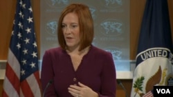 Juru bicara Departemen Luar Negeri Amerika Jen Psaki (Foto:dok)