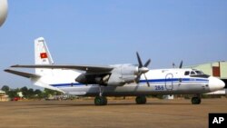 یہ تصویر این-26 طیارے کی ہے۔ پالانا کے قریب ساحلی علاقے میں گر کر تباہ ہونے والا طیارہ بھی اسی ماڈل کا تھا۔ فائل فوٹو