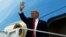 President Donald Trump arrives aboard Air Force One at Palm Beach International Airport in West Palm Beach, Fla., March 3, 2017.