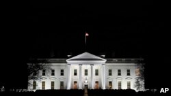 A view of the White House in Washington, Jan. 23, 2019. 