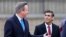英国首相苏纳克（Rishi Sunak，右）任命英中关系“黄金时代”推手、前首相卡梅伦（David Cameron）出任外相。（法新社资料图）