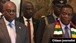 UMongameli Emmerson Mnangagwa loMongameli Mokgweetsi Masisi.