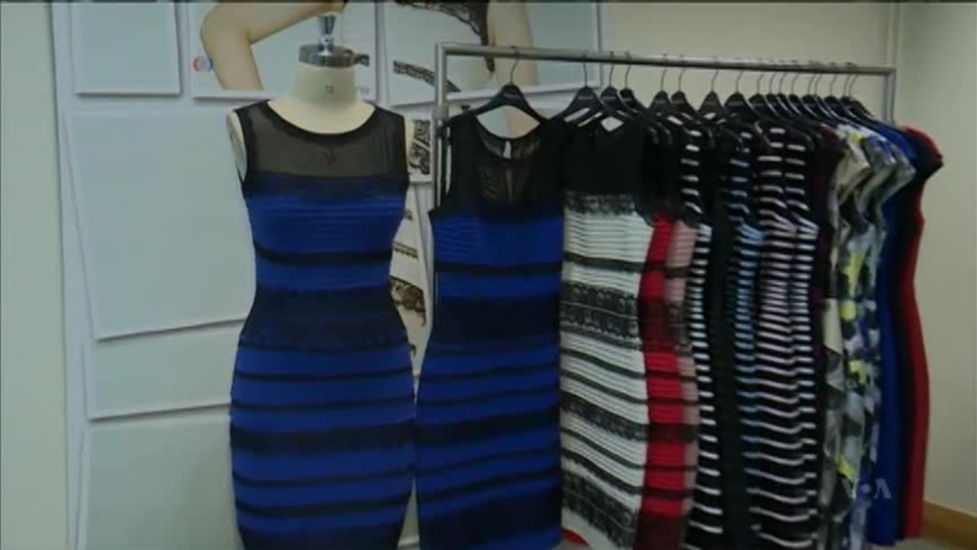 Dress different colors blue black best sale