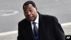 L'ancien président Boni Yayi à Paris, le 30 novembre 2015.