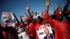 Supporters of Nelson Chamisa's opposition Movement for Democratic Change (MDC) party attend the final election rally in Harare, Zimbabwe, July 28, 2018. 