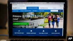 Website HealthCare.gov, nơi nhiều người dân Mỹ có thể vào để mua bảo hiểm y tế theo chương trình Obamacare