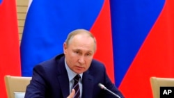 FILE - Russian President Vladimir Putin.